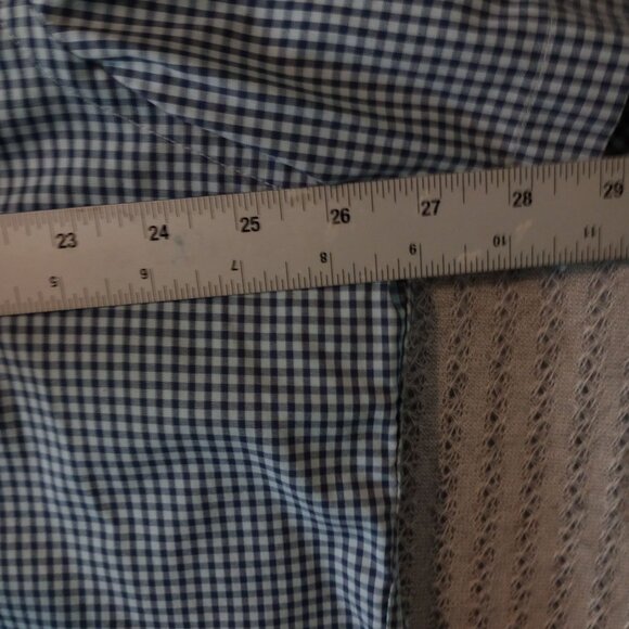 Mens Untuckit Godello Blue Check Button-Up Shirt Short Sleeve Size XXXL 3XL - Picture 7 of 16